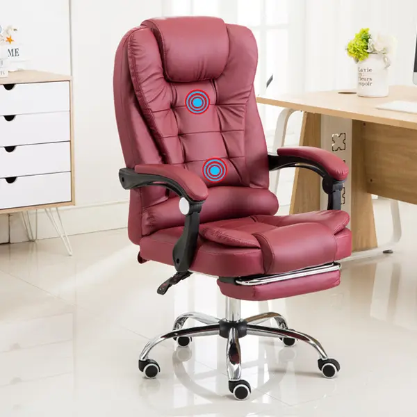 Moderno Ceo Boss in pelle Executive sedia da ufficio ergonomica con poggiatesta reclinabile a casa di riposo