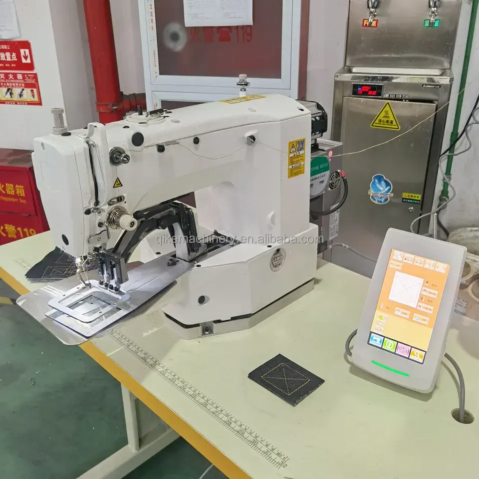 Máquina de coser de tachuelas de tela especial industrial automática de alta eficiencia, con pie prensatelas intermedio, 2 unidades