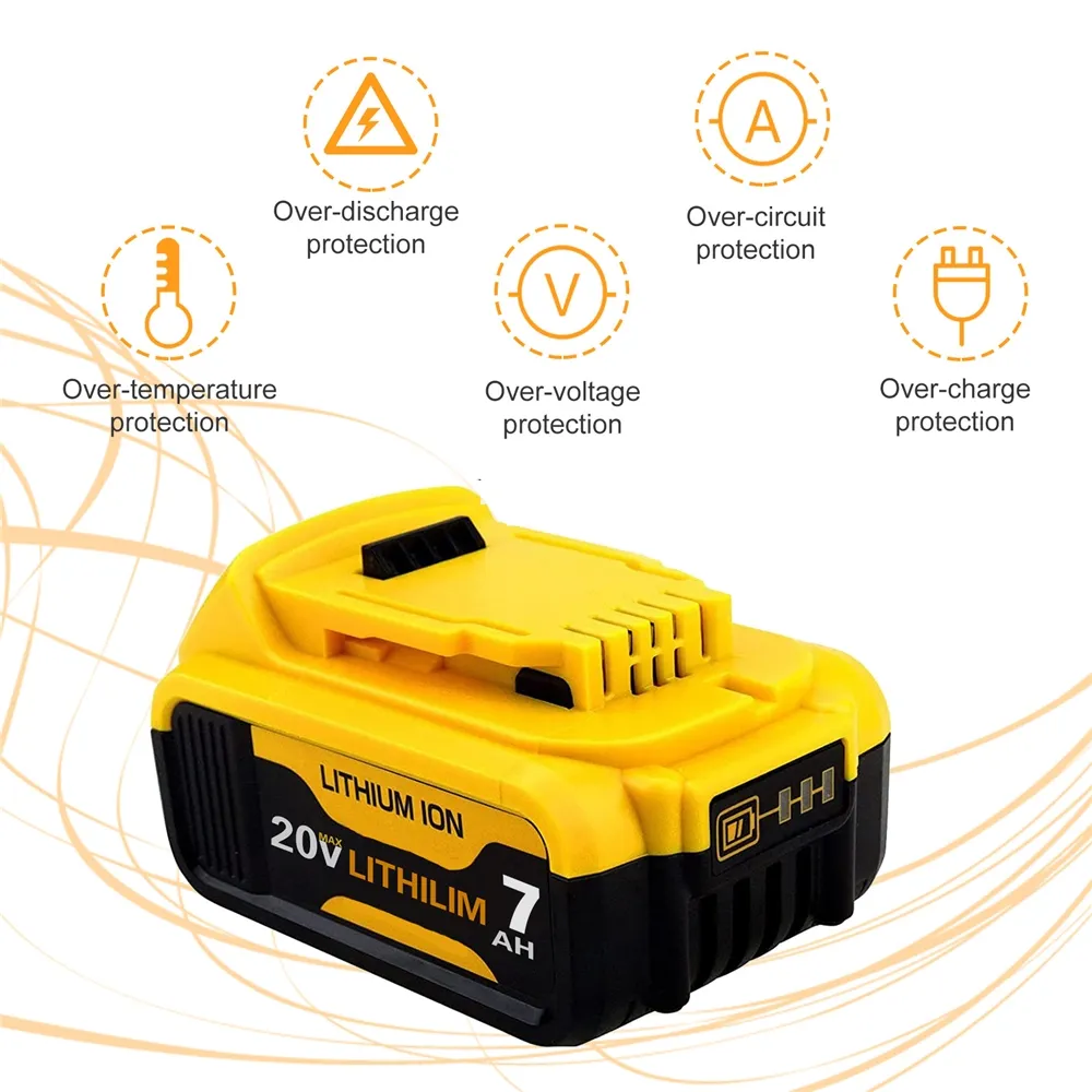 Replacement 18V 20V 3ah 4ah 5ah 6ah Lithium Ion battery for Power Tool Combo Kit Cordless Drill