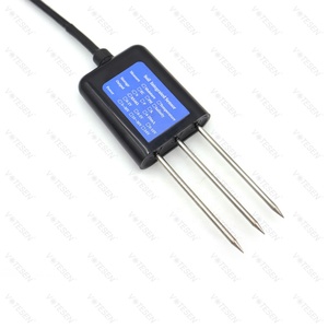Boden temperatur Feuchtigkeit sensor Sonde Analoge Bodenfeuchte melder Sensoren IP68 Schutz RS485 Ausgang 0-5V 0-10V 4-20mA - Product Image 1