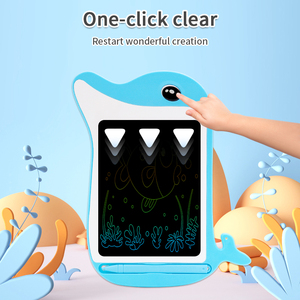 Karikatür çocuklar elektronik yazı tahtası LCD dijital çizim tableti bebekler için 2-4 yıl plastik yazma kayrak Tablet - Product Image 3