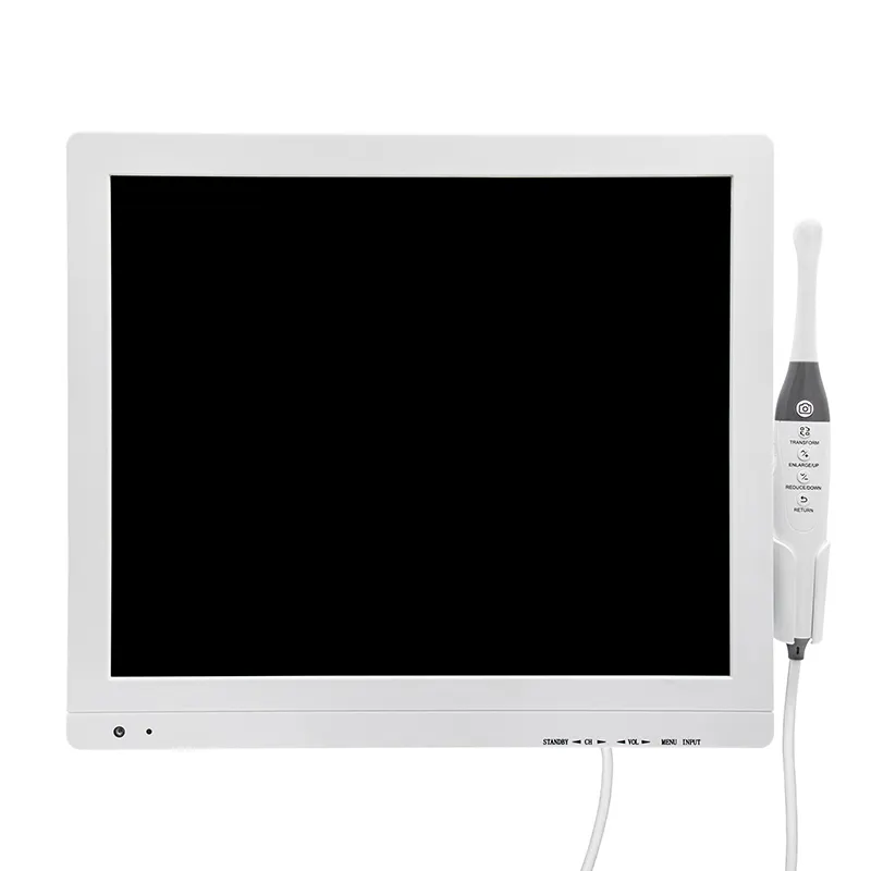 Cámara dental intraoral Con monitor LCD de 17 pulgadas y sistema Windows CCD cámara intraoral cámara digital de imágenes