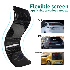 Beliebte Fahrzeug Dämon <span class=keywords><strong>Dynamic</strong></span> Sound Control <span class=keywords><strong>LED</strong></span> Augen lichter Auto LKW Taxi Blinkende Teufel Augen Animierte Anzeige Bildschirm Panel