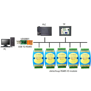 AMDIB16 DC 9V 12V 24V 16DI NPN PNP <strong>Digital</strong> <strong>Input</strong> <strong>Module</strong> <strong>RS485</strong> 3KV Isolated Communication MODBUS RTU PLC Expansion Board AMDIB16 - Product Image 3