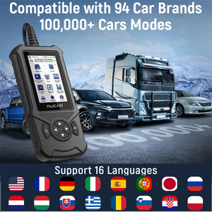 MUCAR CDE900 Obd2 escáner 2 + 16G <span class=keywords><strong>Auto</strong></span> herramientas de diagnóstico de coche automotriz OBD escáner herramienta lector de código 4 "Pantalla táctil actualización gratuita - Product Image 4