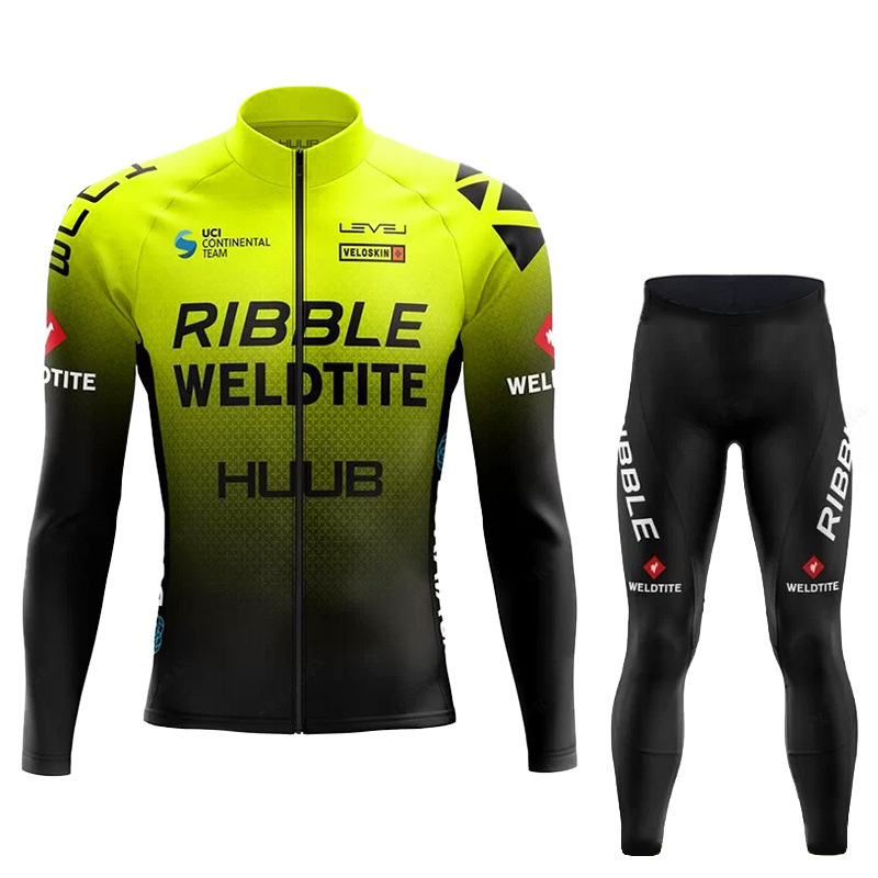 jaune + pantalon de cyclisme