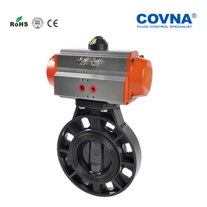 COVNA气动流量控制阀HK59-D-P气动执行器阀空气控制UPVC蝶阀 - Product Image 5