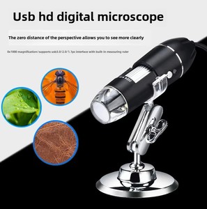 1000X y 1600X Fuente de luz LED Digital USB 3 en 1 Microscopio Monocular Reparación óptica Lupa - Product Image 2