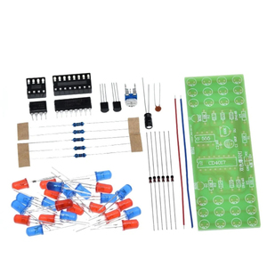 Rot Blau Doppelte Farbe Blinklichter DIY Kit Strobe NE555 CD4017 Elektronische Praxis Lernkits Suite Teile Geschenk - Product Image 3