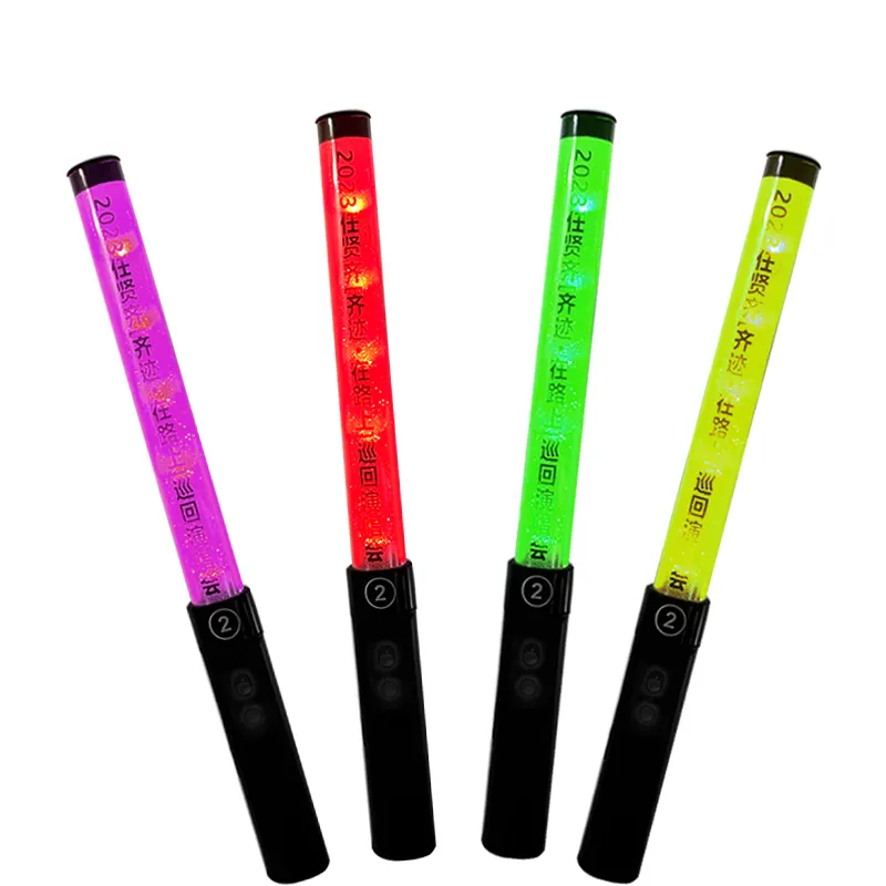 Großhandel Kunststoff LED-Leucht stab Bunt leuchtend leuchtend benutzer definierte Armband Stick Party begünstigt Weihnachten LED-Stick für Konzert