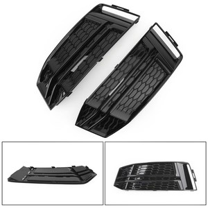 Areyourshop 8W0807681F / 8W0807682F זוג ערפל אור כיסוי פגוש קדמי גריל עבור אאודי S4/<span class=keywords><strong>A4</strong></span> B9 <span class=keywords><strong>S</strong></span>-LINE 2016 2017 2018