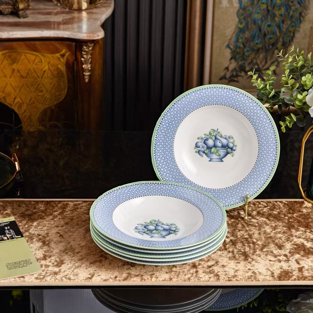 Blue Soup plate