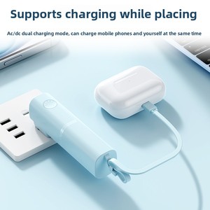 Wholesale 20W <strong>Output</strong> <strong>Power</strong> Convenient PD20W Fast Charging 2-in-1 5000mAh Capsule Mobile <strong>Power</strong> <strong>Bank</strong> Type-C <strong>Input</strong> Customizable - Product Image 2