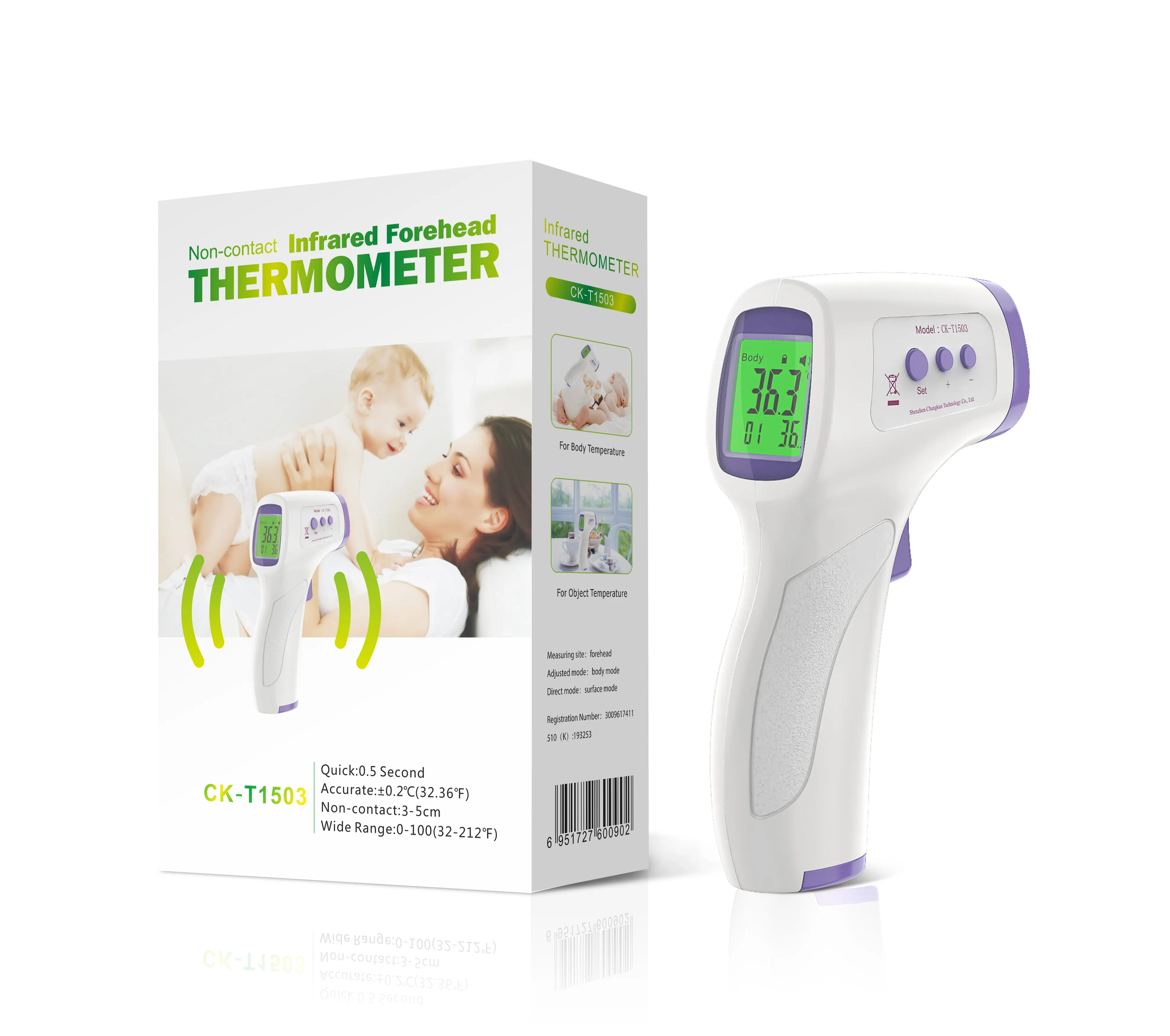 Termometer Laser inframerah IR Digital, termometer Laser Digital untuk suhu tubuh manusia