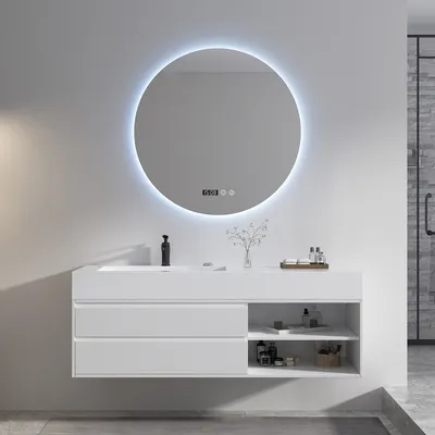 Настенные шкафы с индивидуальным шифовым столешницей для ванной комнаты