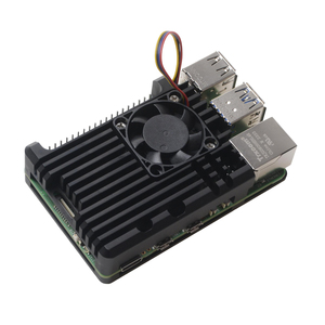 Raspberry Pi 5 Caja de disipador de calor de aluminio con ventilador de refrigeración de 5V para Raspberry Pi 5 Caja de metal - Product Image 2