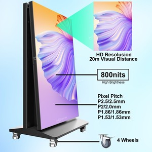 360spb lpd640c (P2) ráp LED thắp sáng dấu hiệu LED Poster khung Trọng lượng nhẹ có thể gập lại hiển thị đứng - Product Image 4