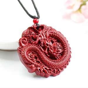 Buda taşlar çin zodyak Cinnabar Hetian yeşim barış toka sakin kolye kolye - Product Image 3