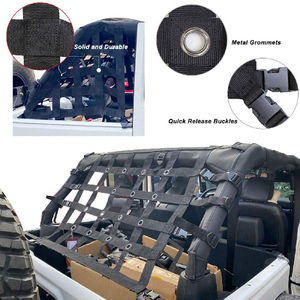 Good Price <strong>Customized</strong> Durable Polyester Webbing Cargo Net for Transport Adjustable Net for 2007-2018 <strong>Jeep</strong> Wrangler <strong>JK</strong> 4 Door - Product Image 4
