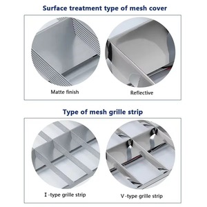 Jpungsun T8 lõm lưới tản nhiệt đèn 1200x300mm 2x18W 3x18W 4x18W louver phù hợp 2ft 4ft T8 huỳnh quang ánh sáng lịch thi đấu - Product Image 4