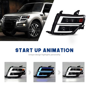 Fabrika doğrudan tam <span class=keywords><strong>LED</strong></span> ön aydınlatma sistemi 2006-2021 Mitsubishi Pajero 6000 V93 farlar yükseltme k yeni araba aksesuarları
