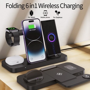 3-in-1 Folding Magnetic Wireless <strong>Charger</strong> Stand LED Night Light Phone Charging Station Foldable Convenient <strong>One</strong>-Stop Solution - Product Image 2