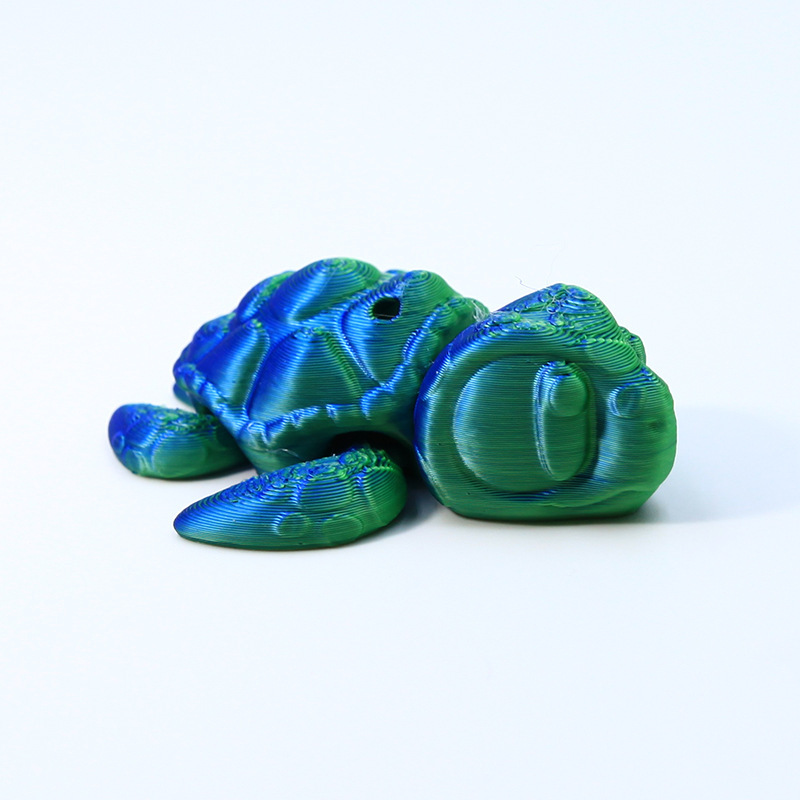 6.4cm blue green turtle