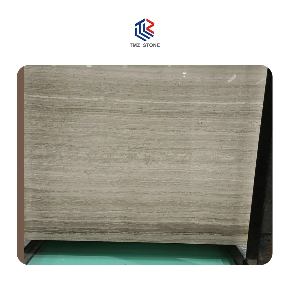 TMZ STONE OEM ODM marbre losa China cheap marble slab tile white wooden marble wall tile white marble home decoration tile