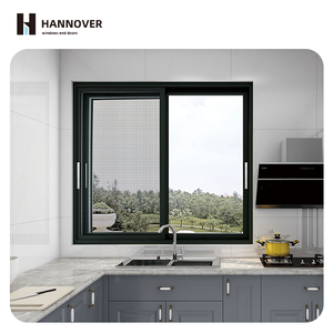 HANNOVER Thermal Break Aluminium Schiebefenster Schall dichter Doppel glasfenster rahmen für moderne Wohngebäude - Product Image 1