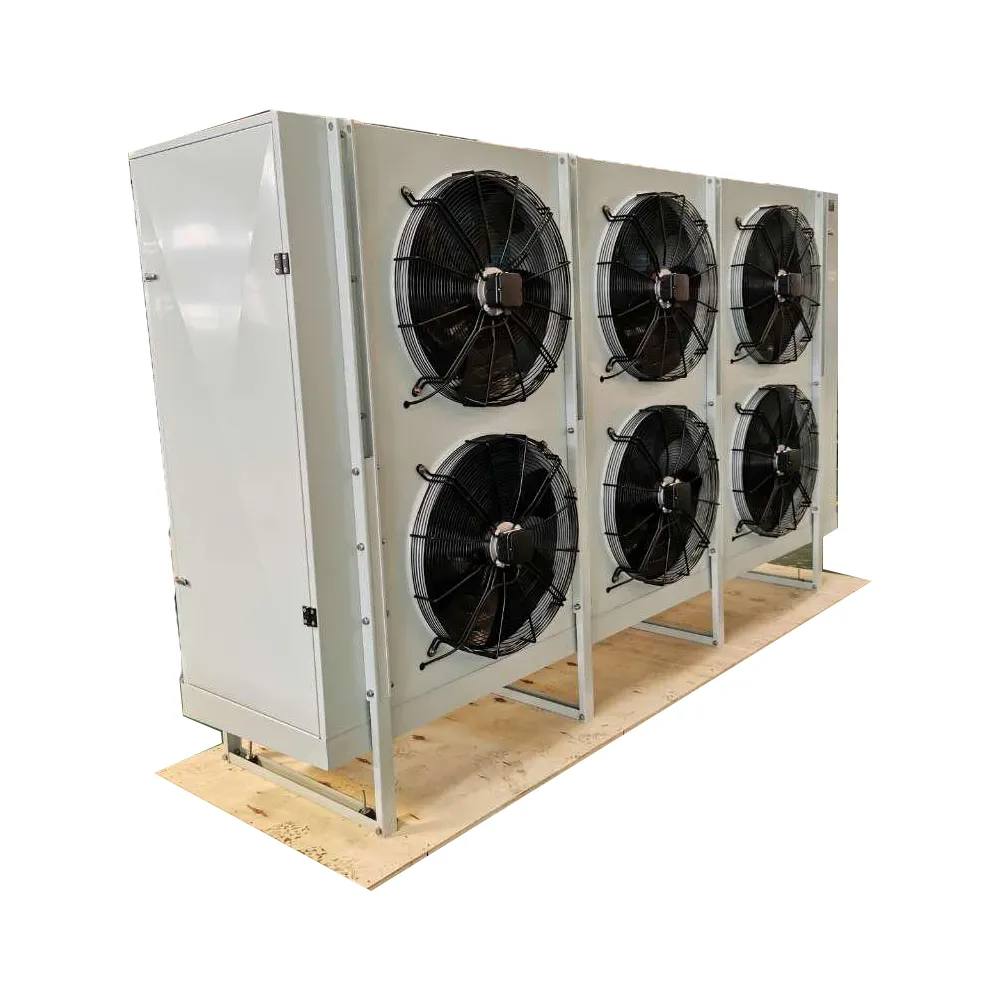 Vendita calda DJ-9.5/55 evaporatore camera fredda di raffreddamento aria di raffreddamento con 2*500mm ventilatori assiali per-25 Workinig temperatura