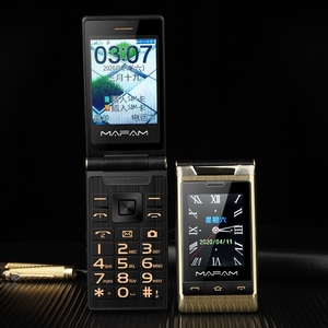 Mafam F10 Function Phone Dual-screen Flip Family Number Big Keys Elder Phone 5900mAh FM SOS GSM Dual SIM Senior <strong>Mobile</strong> Phone - Product Image 4