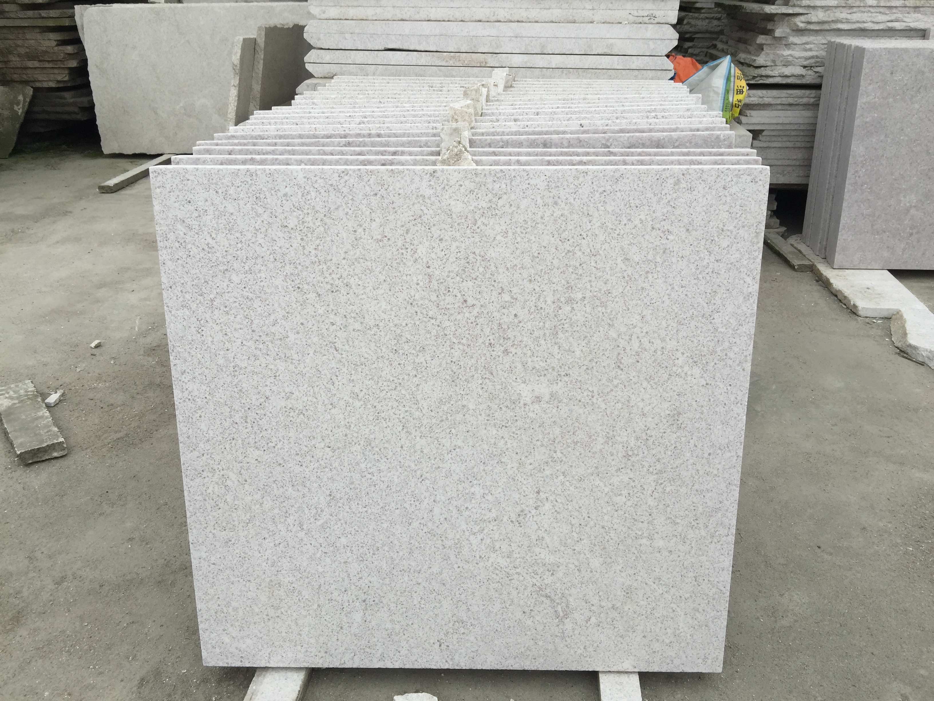 pearl white granite big slab cut to size tiles Countertop bathroom vanitytop