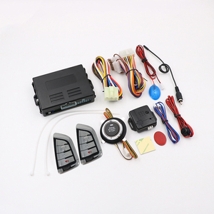 Alarma de coche con autoarranque, entrada sin llave, botón de arranque del motor, arranque remoto, sistema de alarma de seguridad, llave inteligente remota - Product Image 6