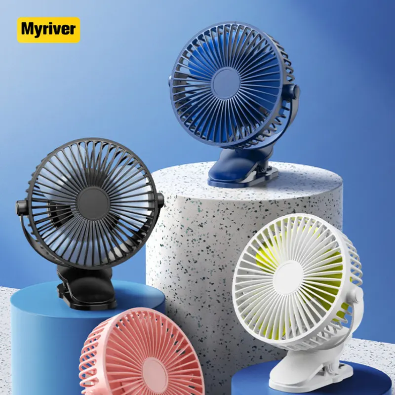 Myriver-ventilador Usb de alta eficiencia para aromaterapia, ventilador eléctrico pequeño de escritorio portátil con Clip, 3000Mah