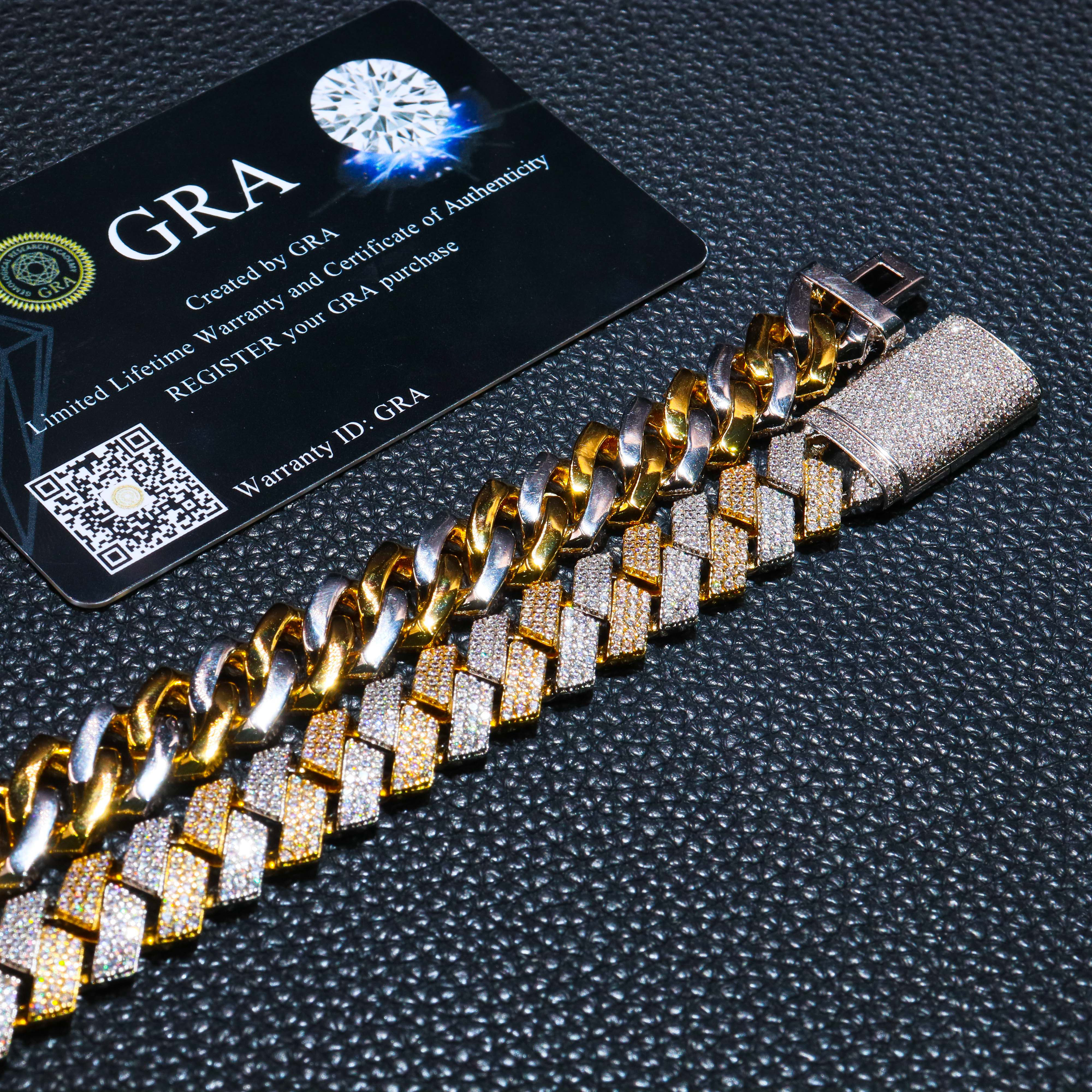 Oro y plata de 13mm de ancho