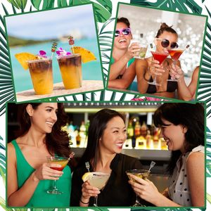 Martini Hawaii luau trang trí nhiệt đới uống Picks Tiki Cocktail Gậy cho món khai vị thực phẩm Trái Cây bãi biển Kỳ nghỉ Đảng ủng hộ - Product Image 5