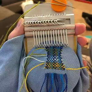 速织织布机小型编织工具便携式修补织机木制编织框架织机初学者 - Product Image 3