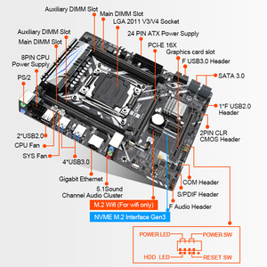 LGA 2011-3X99マザーボードPC/サーバーマザーボードDDR4メモリサポートLGA2011v3v4シリーズCPU - Product Image 5