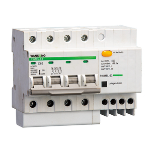 Disyuntor de corriente residual 1P + N <span class=keywords><strong>2P</strong></span> 3P 3P + N 4P RCBO 6KA 30mA con protección contra sobrecorriente, Instalación en riel Din, RWM5L-63 - Product Image 3