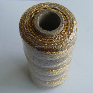 Cuerda de embalaje duradera metálica dorada de 2mm Cuerda de hilo de 50m para uso estricto - Product Image 3