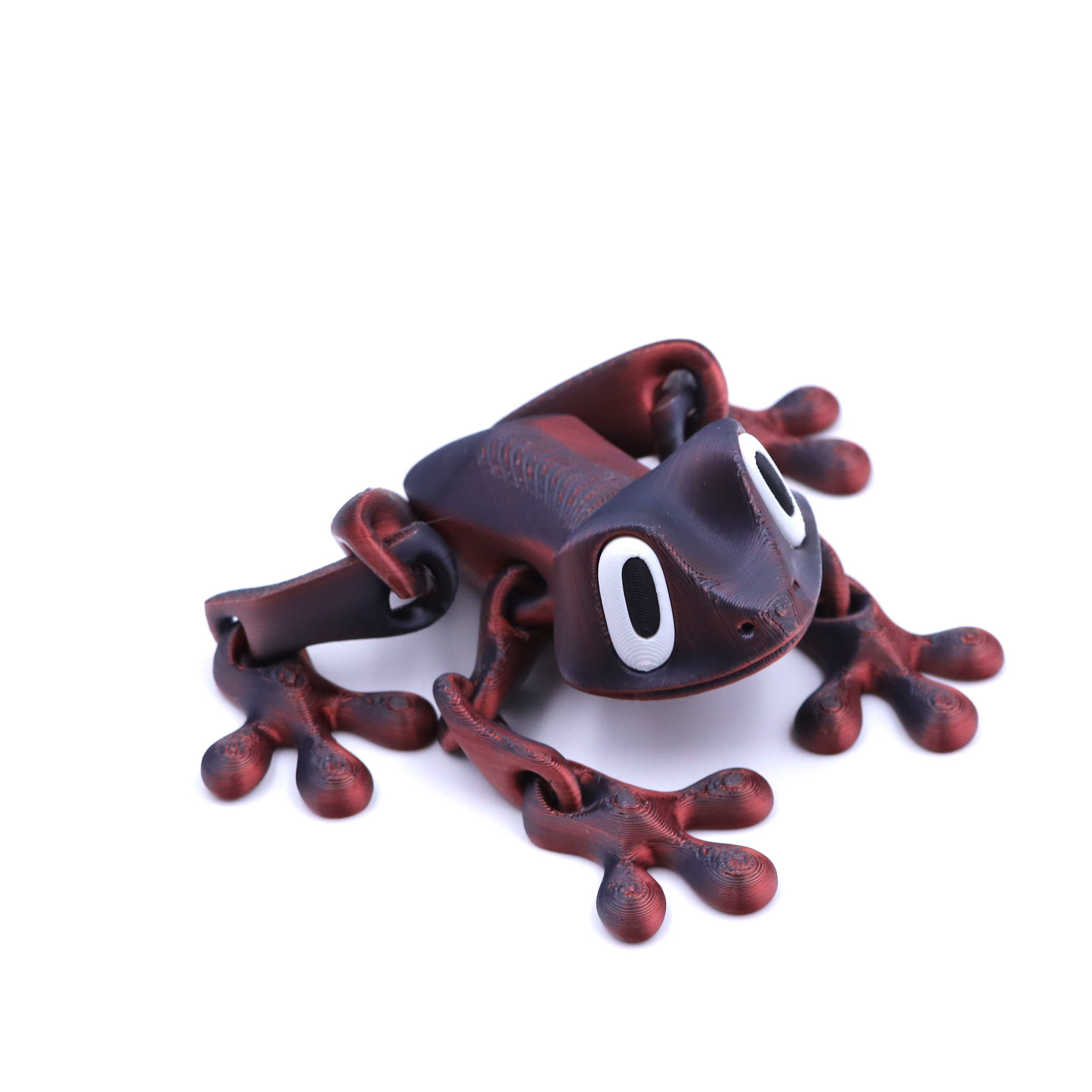 Fermeture magnétique 21 cm - Grenouille - Dégradé rouge-noir