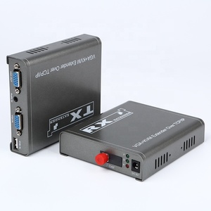 Áudio Entrada/saída <span class=keywords><strong>VGA</strong></span> Transmits1080P Sinais 20KM Fibra Extensor com KVM