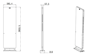 Allarme 5 metri a lungo raggio UHF RFID Tag Reader integrato portale di transizione accesso Reader Gate - Product Image 2