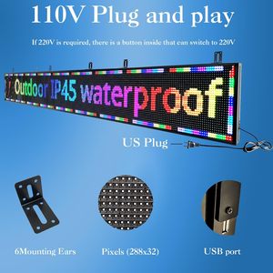 Kunden spezifische P10-Vollfarb-LED-Anzeige für den Innen-und Außenbereich Scroll-Text leiste für Einzelhandel geschäfte mit SDK-Funktion - Product Image 6