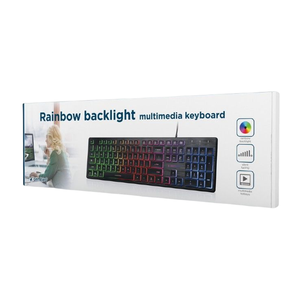 &quot;<strong>Rainbow</strong>&quot; Backlight Wired USB <strong>Keyboard</strong> with US Layout (QWERTY) <strong>Rainbow</strong> LED Backlit Wired <strong>Keyboard</strong> for PC Gaming <strong>Keyboards</strong> - Product Image 5