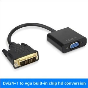 Adaptador DVI a VGA Uni-Direccional de 24 + 1 a VGA de Conversión Macho a Hembra para Video sin Costuras y Accesorio de Computadora - Product Image 1