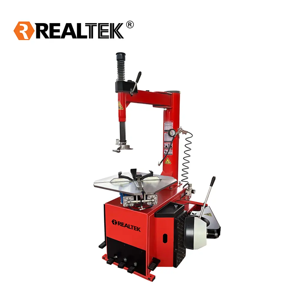 Reatlek kolay kullanım 12 "-24" dahili kilitleme taşınabilir otomatik araba lastik değiştirici makinesi