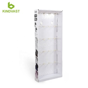<strong>Custom</strong> <strong>Cardboard</strong> Sidekick / Power Wing <strong>Display</strong> Racks <strong>With</strong> Peg <strong>Hook</strong> for Earphone <strong>Display</strong> Retail - Product Image 2