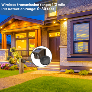 Nuevo sistema de alarma de seguridad para el hogar, detección de movimiento, Sensor de movimiento Pir de largo alcance, alarma de movimiento impermeable en Panell Solar