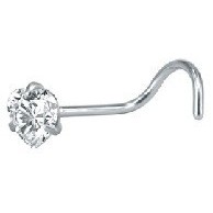 Zirconium blanc en forme de coeur en forme de S